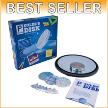 Load image into Gallery viewer, Euler’s Disk Physics Toy - 9-Inch Mirror with Customizable Effects for Desk Fun