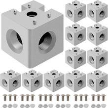Load image into Gallery viewer, 12-Pack 4040 Aluminum Corner Cube T-Slot Kit - Perfect for CNC and DIY Projects