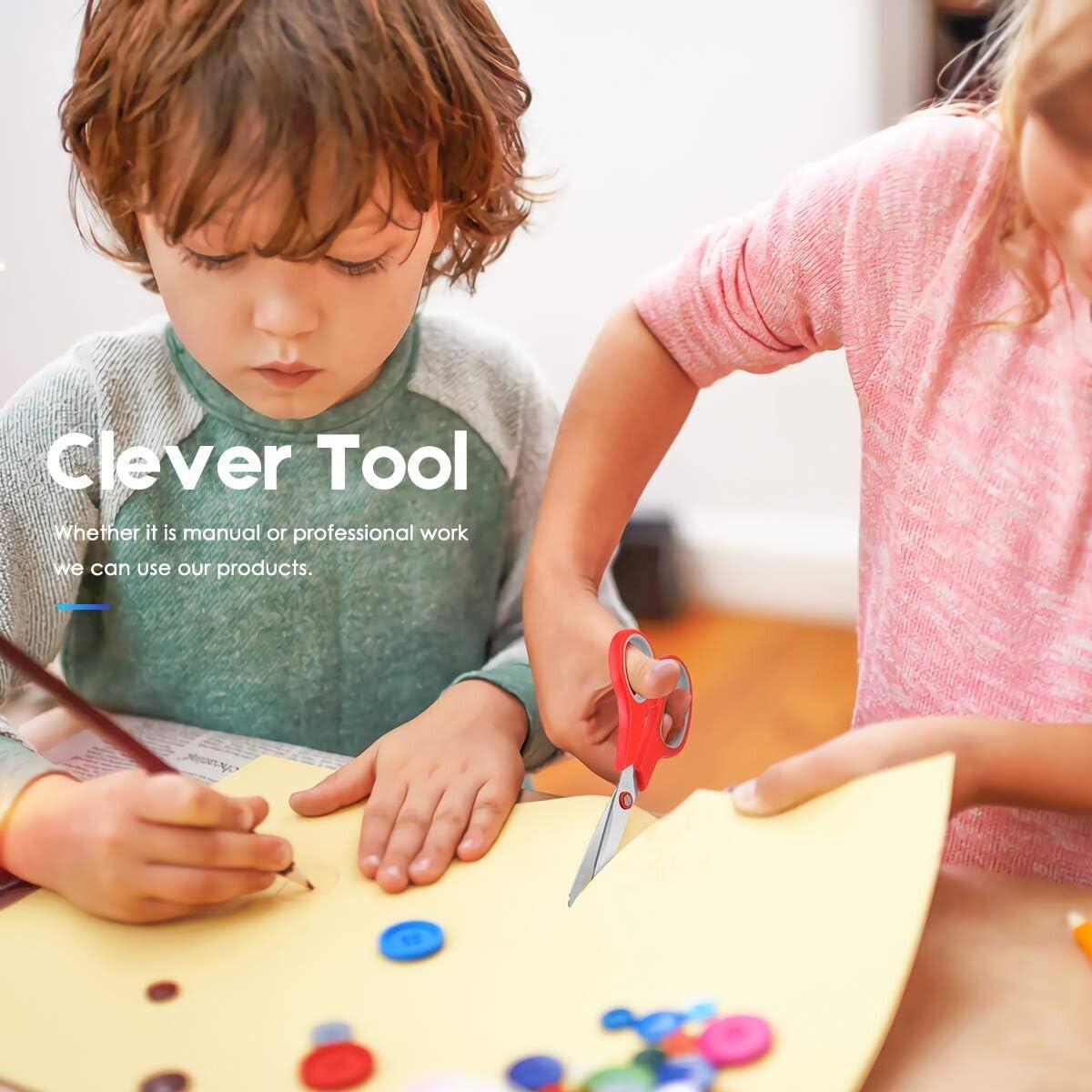 All-Purpose 40-Pack 8” Scissors with Ambidextrous Grip - Perfect for Every Task