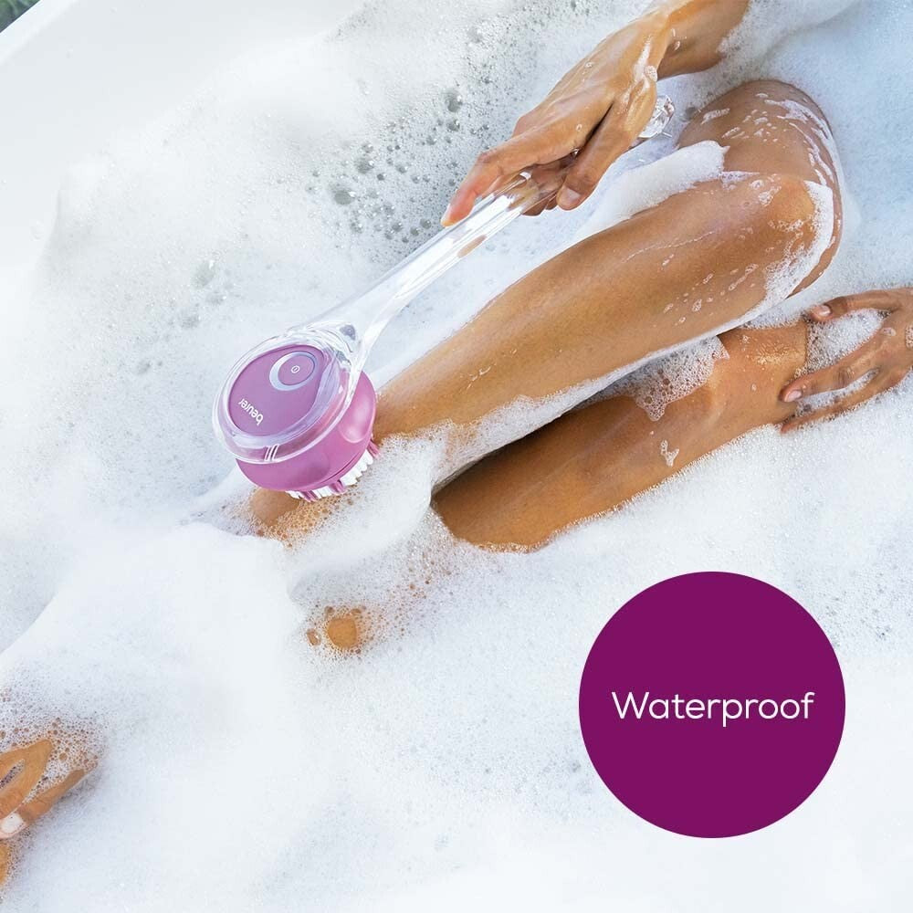 Electric Body Scrubber with Spinning Brush - Waterproof Exfoliation & Massage