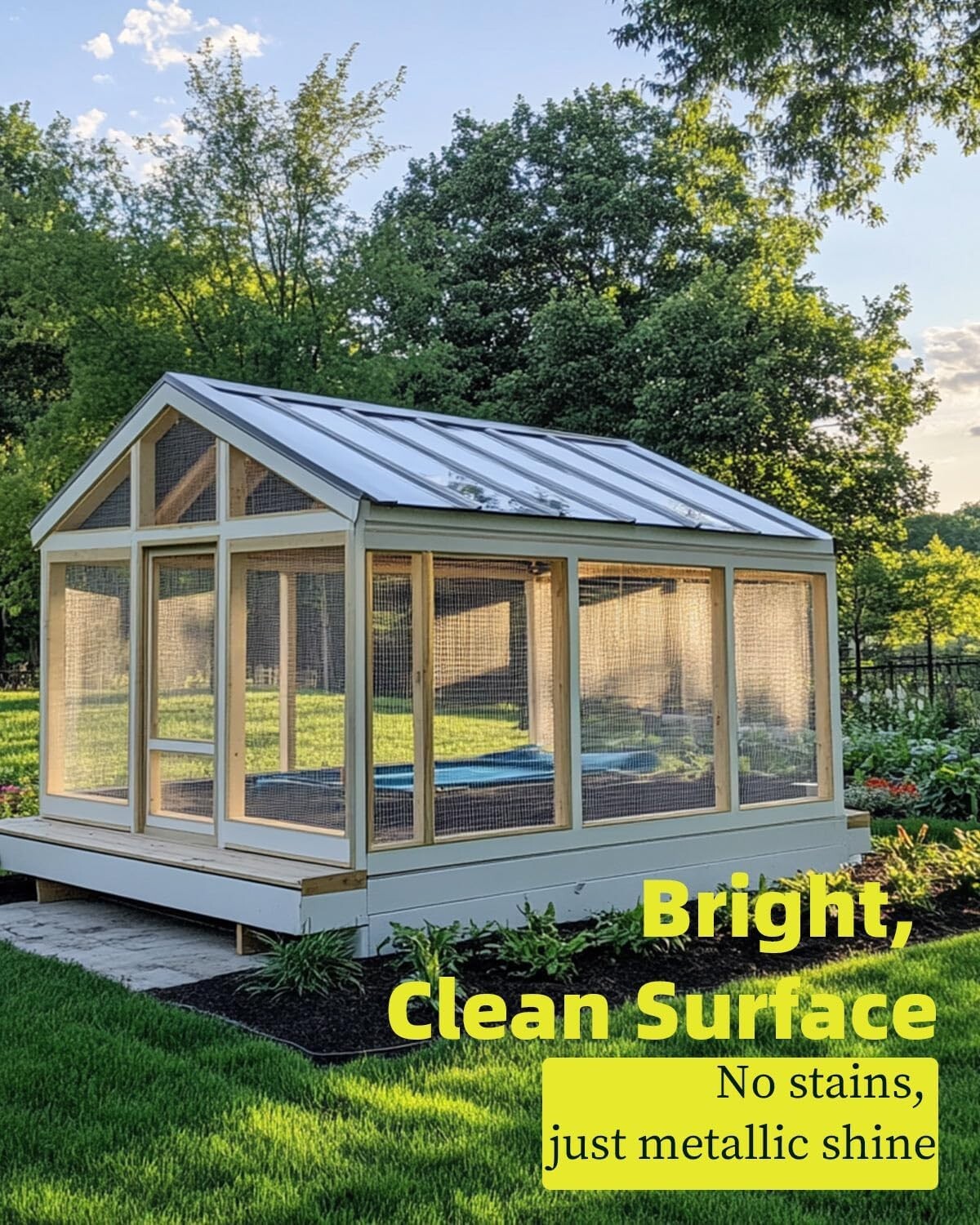 Eco-Friendly 1/4 Inch Galvanized Wire Mesh Roll - 48" x 50' with Gloves Included