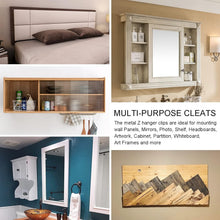 Load image into Gallery viewer, 30" Heavy-Duty Picture and Mirror Hanger, Supports 120 lbs, 2 Pairs Included