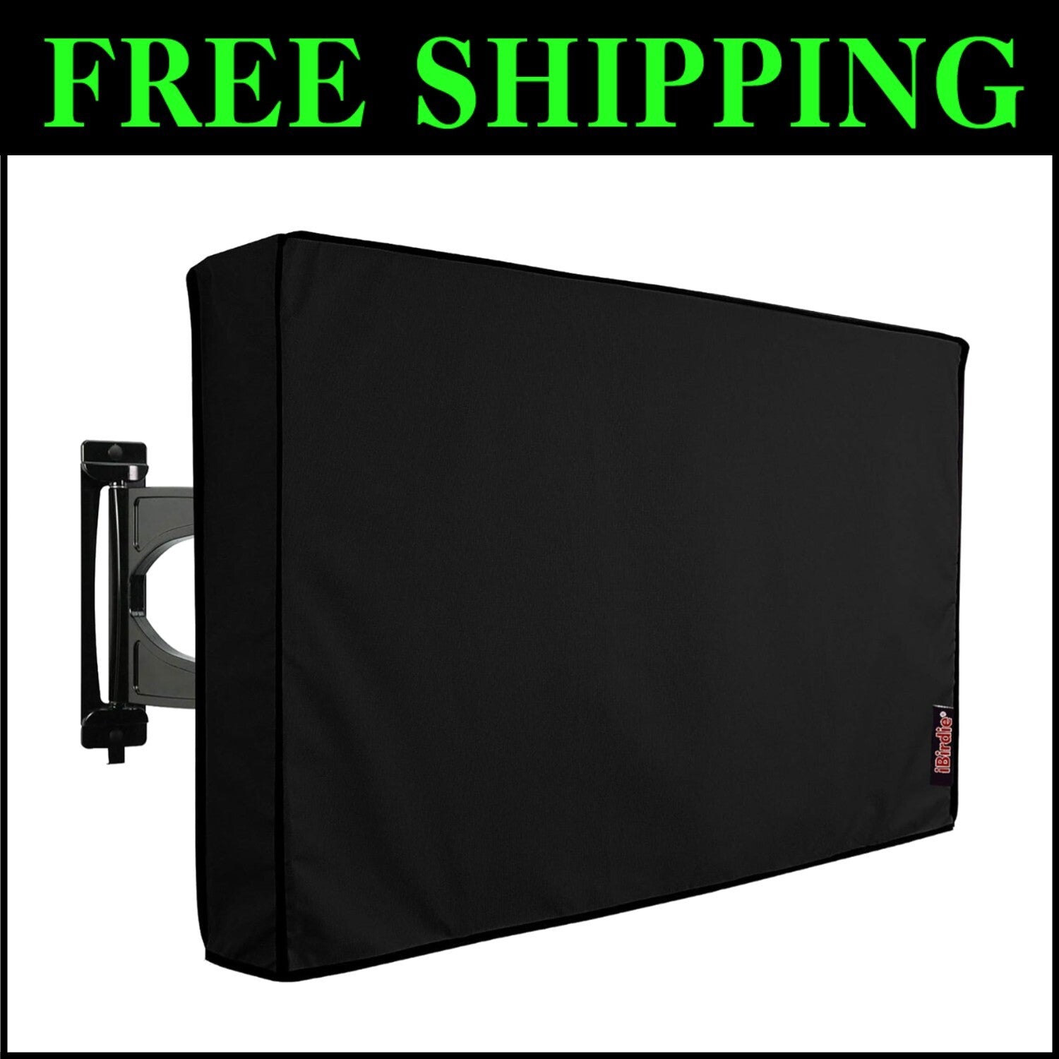 Lightweight Waterproof Outdoor TV Cover for 65-70 Inch TVs - Hook & Loop Closure