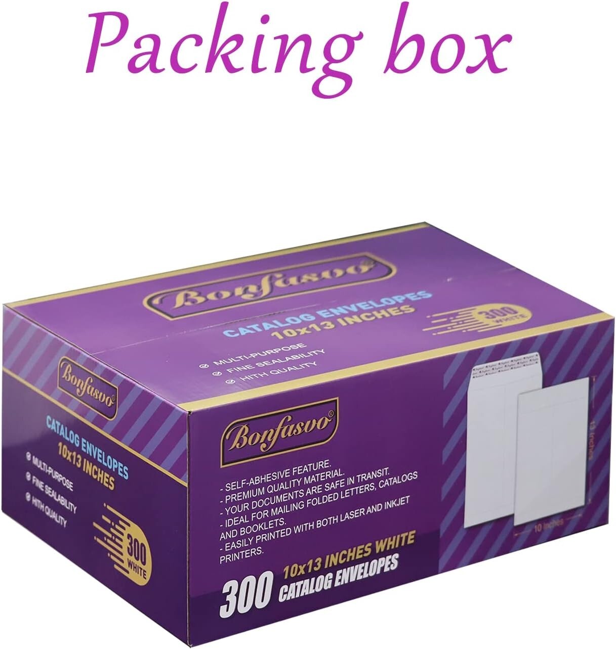 120GSM White Catalog Envelopes 300 Pack - Customizable Peel & Seal Convenience