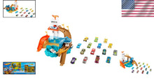 Load image into Gallery viewer, Ultimate Color Shifters Sharkport Showdown: 18 Cars with Splash Pool &amp; Ramp