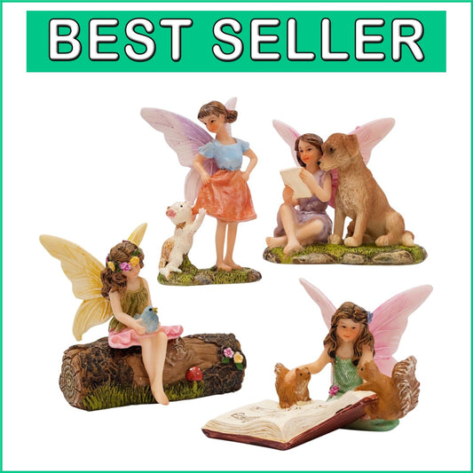 Adorable Miniature Animal Figurines for Enchanting Outdoor Fairy Gardens
