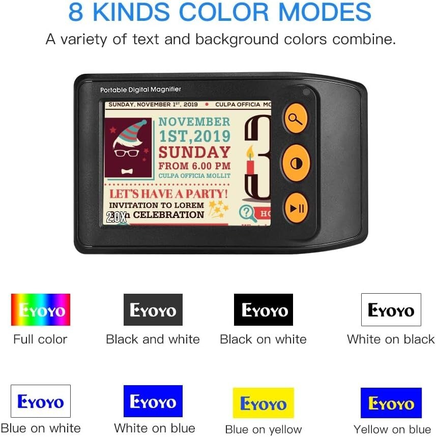 Ergonomic Handheld Digital Magnifier with Foldable Handle & Snapshot Function