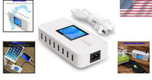 Load image into Gallery viewer, Smart 8-Port USB Charging Station - 2.4A Fast Charge and LCD Status Display