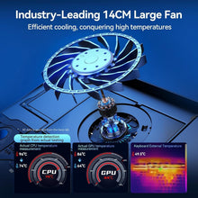 Load image into Gallery viewer, High-Performance Laptop Cooling Pad with Turbo Fan &amp; Touch Control - 15-21in
