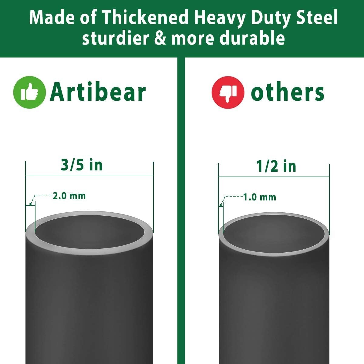 Adjustable Outdoor Shepherd Hook Stand, 5 Prong Base, 76 Inches Tall, 2 Packs