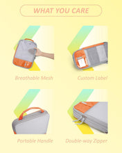 Load image into Gallery viewer, Set of 6 Lightweight Compression Packing Cubes - Space-Saving Travel Essentials