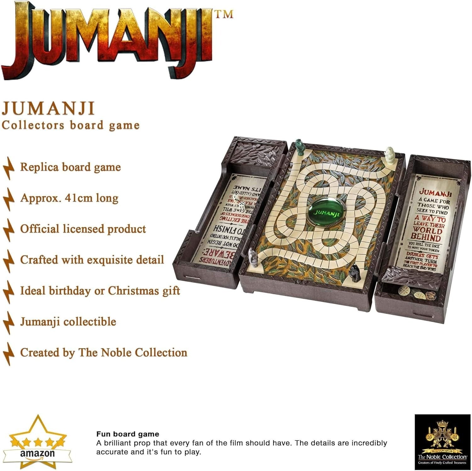 Full-Size Jumanji Board Game Replica – Officially Licensed Collectible