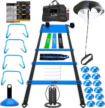 Load image into Gallery viewer, Professional Agility Training Set: Ladder, Parachute &amp; Hurdles for All Sports