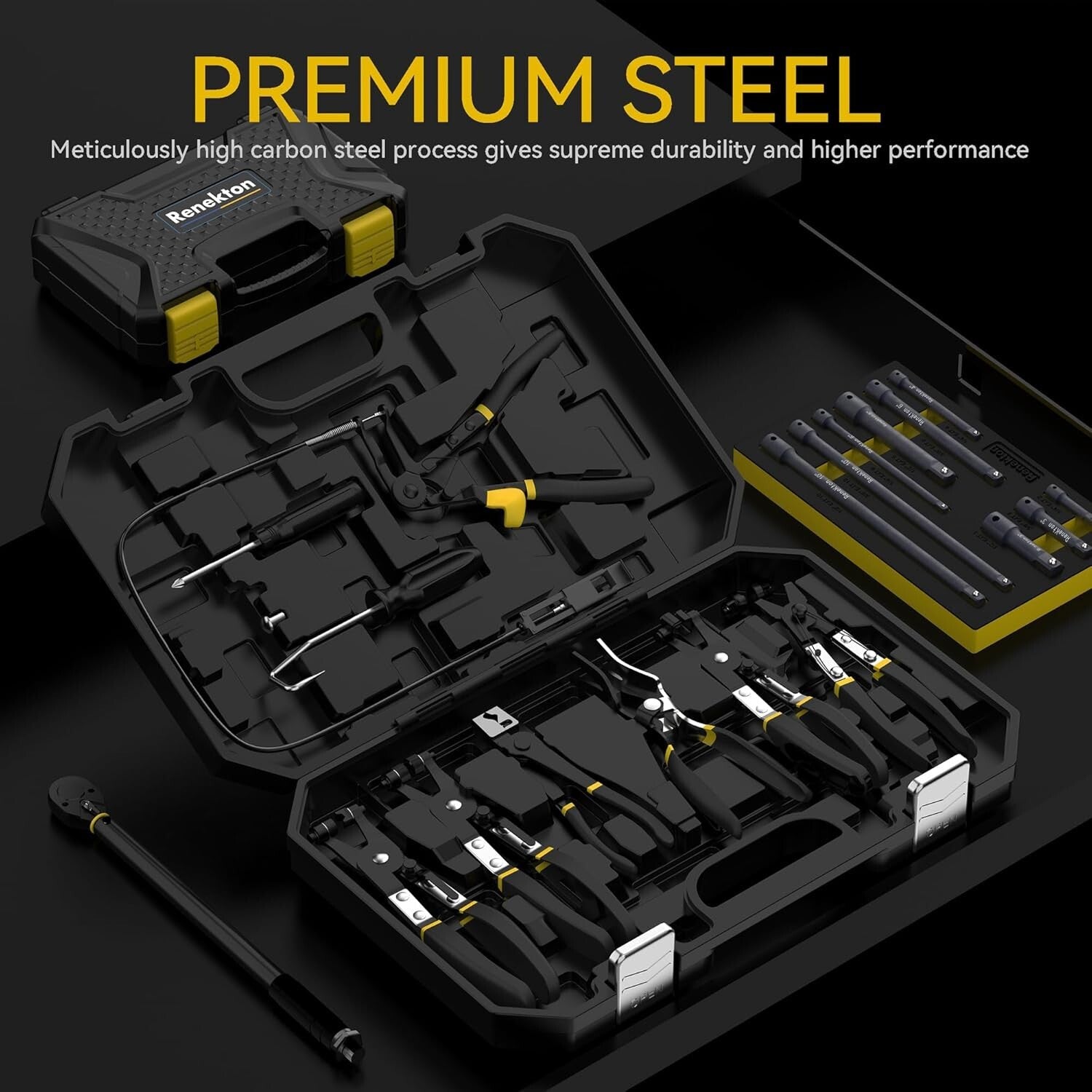 Comprehensive Hose Clamp Tool Set - Reliable 9-Piece Automotive Repairs Kit