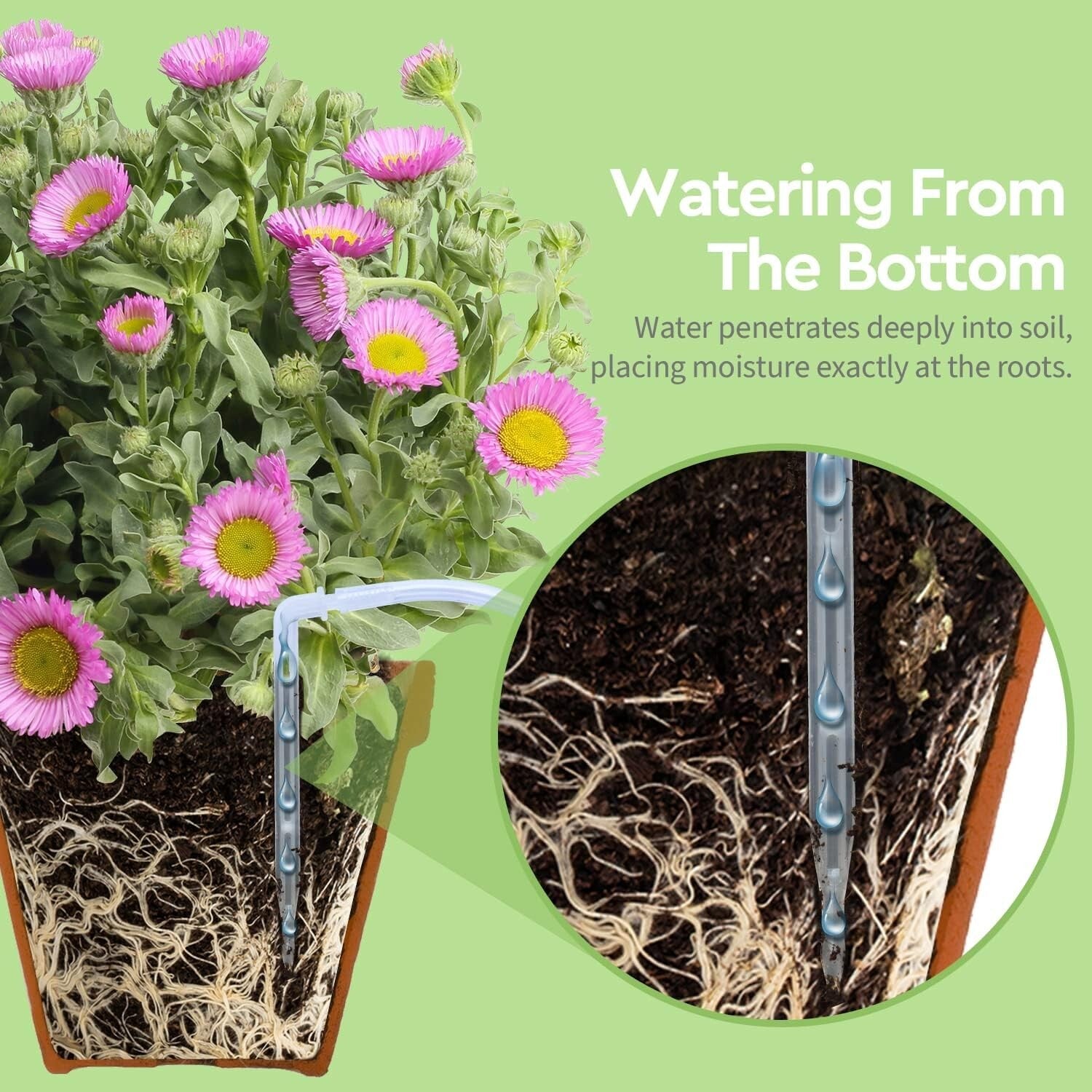 Compact USB and Battery-Powered Plant Watering System with Digital Timer