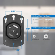 Load image into Gallery viewer, Adjustable Flip Down TV &amp; Monitor Mounting Solution - 90° Tilt for Small Spaces