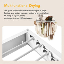 Load image into Gallery viewer, Space-Saving Foldable Laundry Drying Rack with 6 Aluminium Poles - 35.5 Inch
