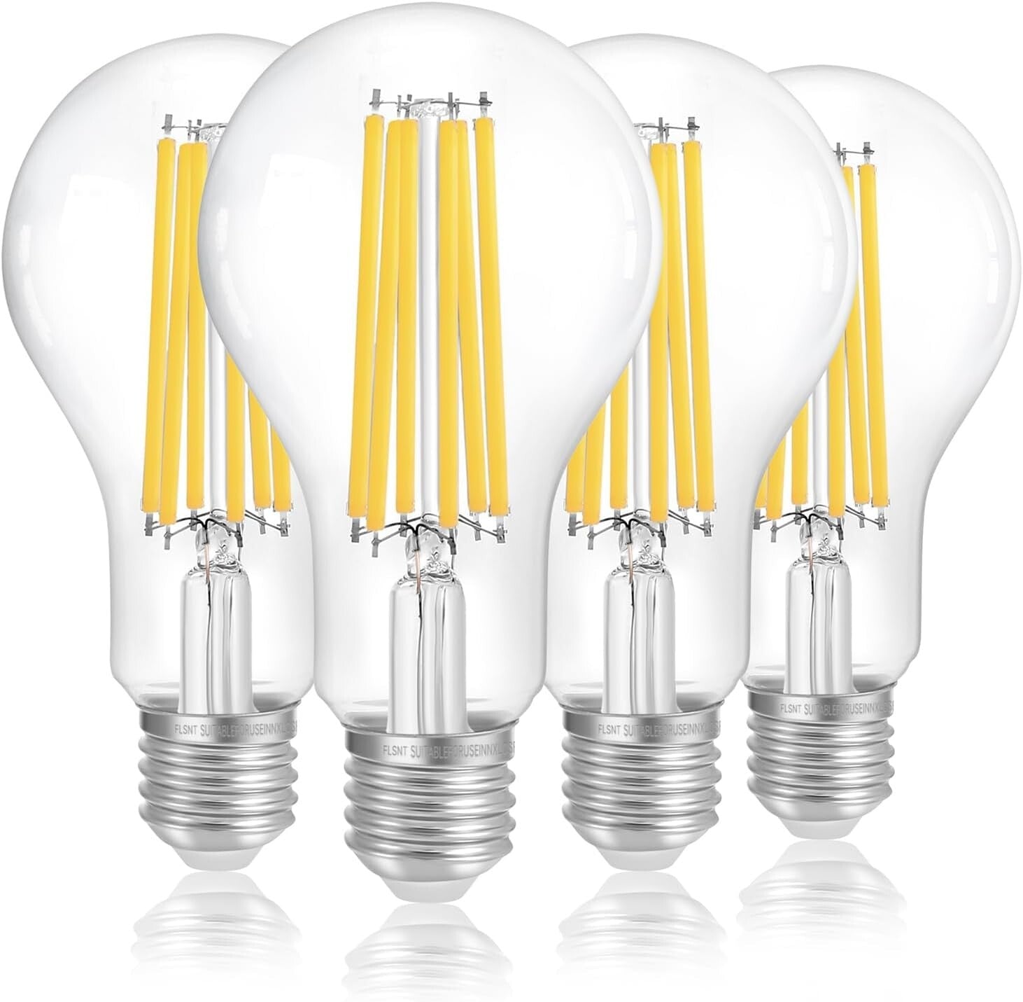 Dimmable A23 LED Light Bulbs - 150W Equivalent, 2650 Lumens, 3000K Warm White