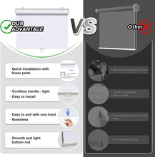 Load image into Gallery viewer, Cordless Roller Blackout Shades 26"W x 72"H - UV Protection &amp; Thermal Insulation