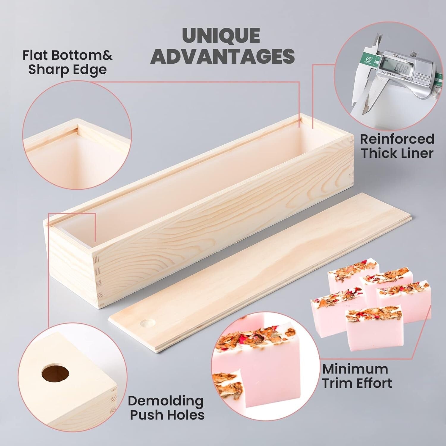 Versatile Silicone Soap Mold for 5 lb Capacity Loaf - No Assembly Needed