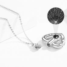Load image into Gallery viewer, Elegant Sterling Silver Heart Pendant with 'I Love You' - Ashes Necklace Gift
