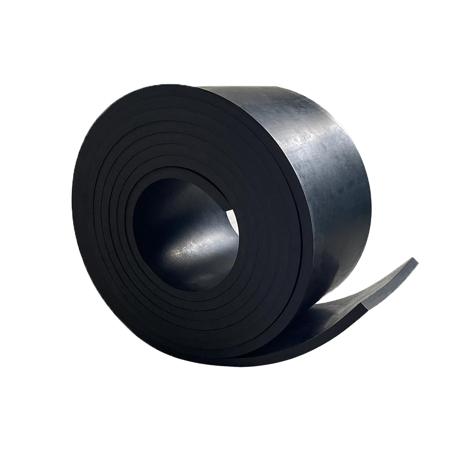 Flexible Solid Rubber Sheet, 1/4" x 4" x 10' - Perfect for Crafting and Flooring