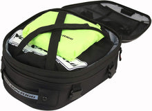Load image into Gallery viewer, Black Commuter Sport Motorcycle Tail Bag – Waterproof with Reflective Accents