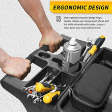 Load image into Gallery viewer, Heavy-Duty 500-lb Utility Service Cart - Two Trays &amp; Swivel Wheels, 30"x17"