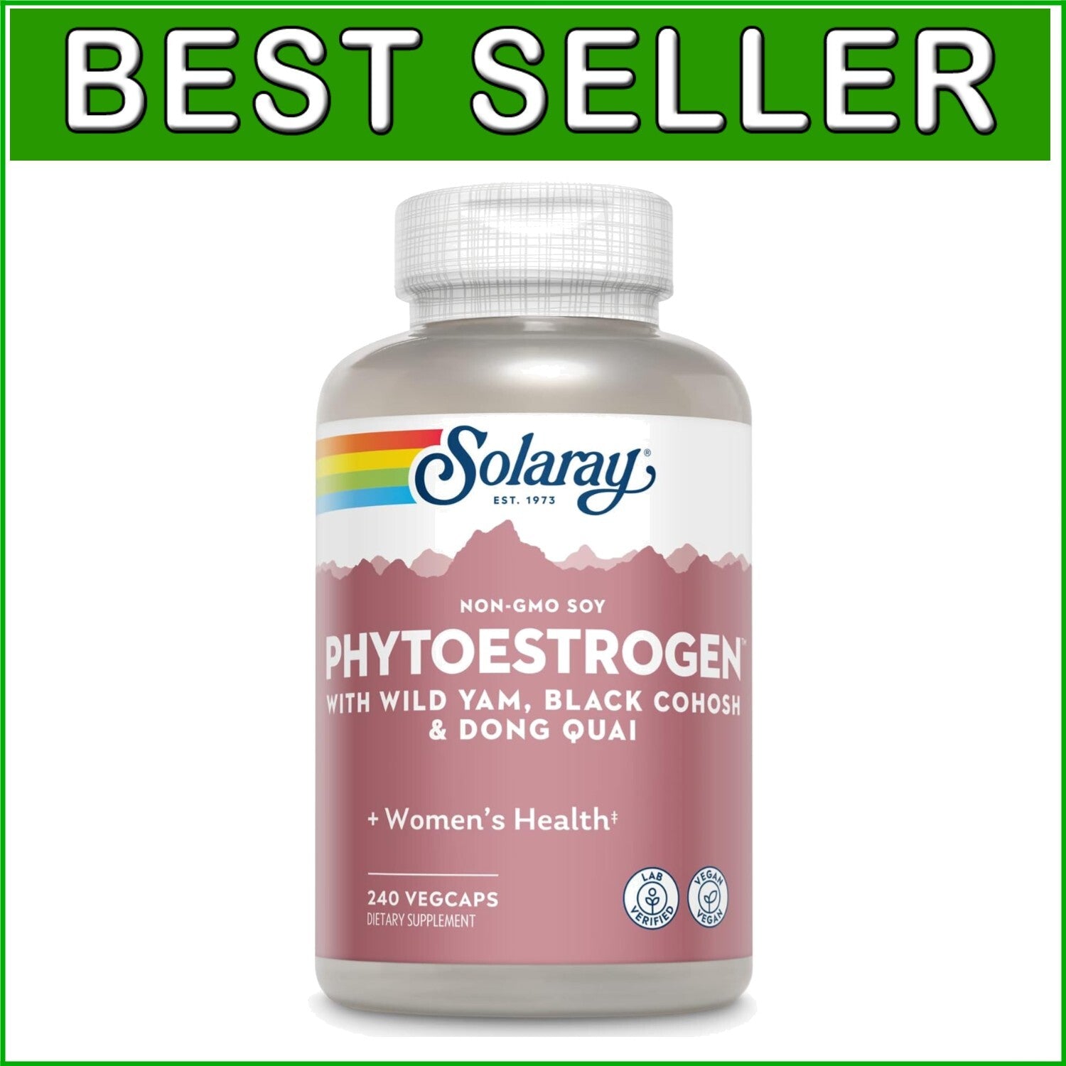 240 Count Women’s Estrogen Balance Pills - Wild Yam, Black Cohosh & Dong Quai