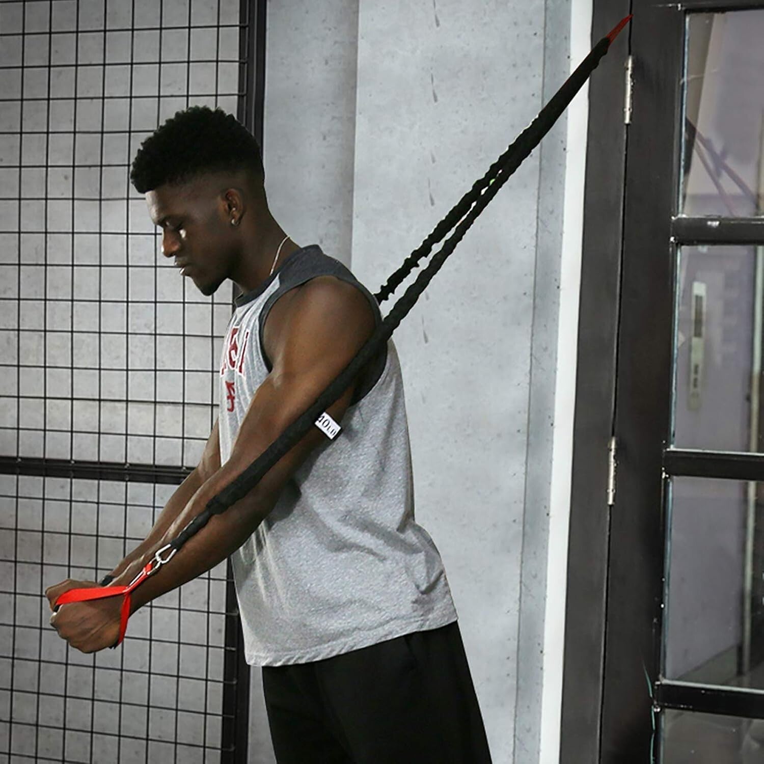 Durable Resistance Bands with Heavy-Duty Nylon Sleeves and Easy Grip Handles