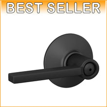 Load image into Gallery viewer, Matte Black Door Lever with Privacy Lock - Easy Install for Modern Homes
