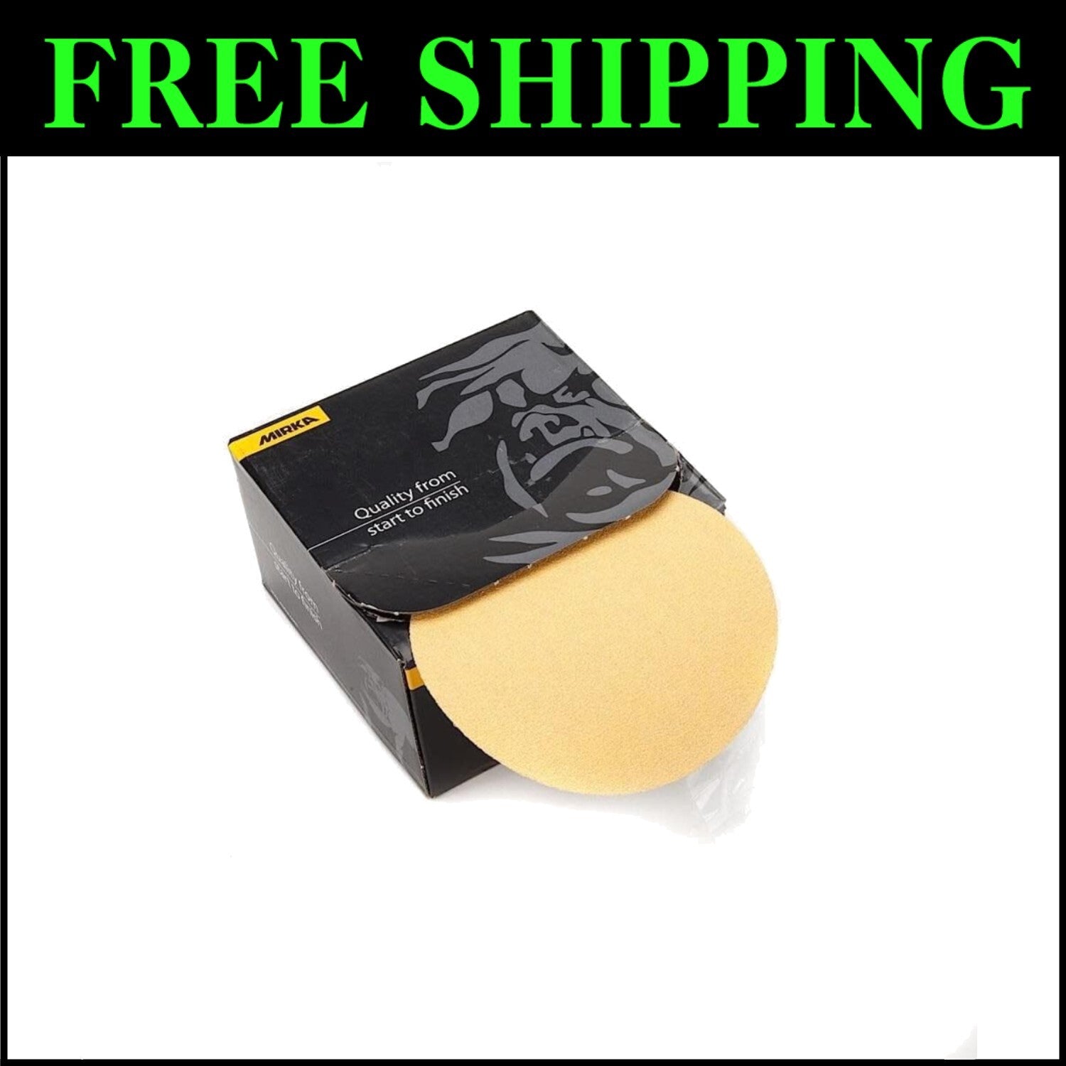 100 Pcs 5" Grit 120 Gold Sanding Discs - Anti-Load Technology for Longevity