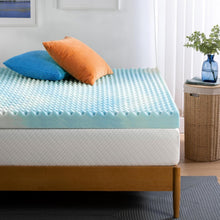 Load image into Gallery viewer, Airflow-Designed Cooling Mattress Topper - 4-Inch Twin Size for Sweet Dreams