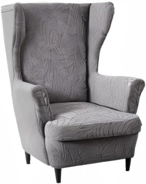 Elegant Stretch Wingback Chair Covers - Durable Slipcovers for Living Room T16