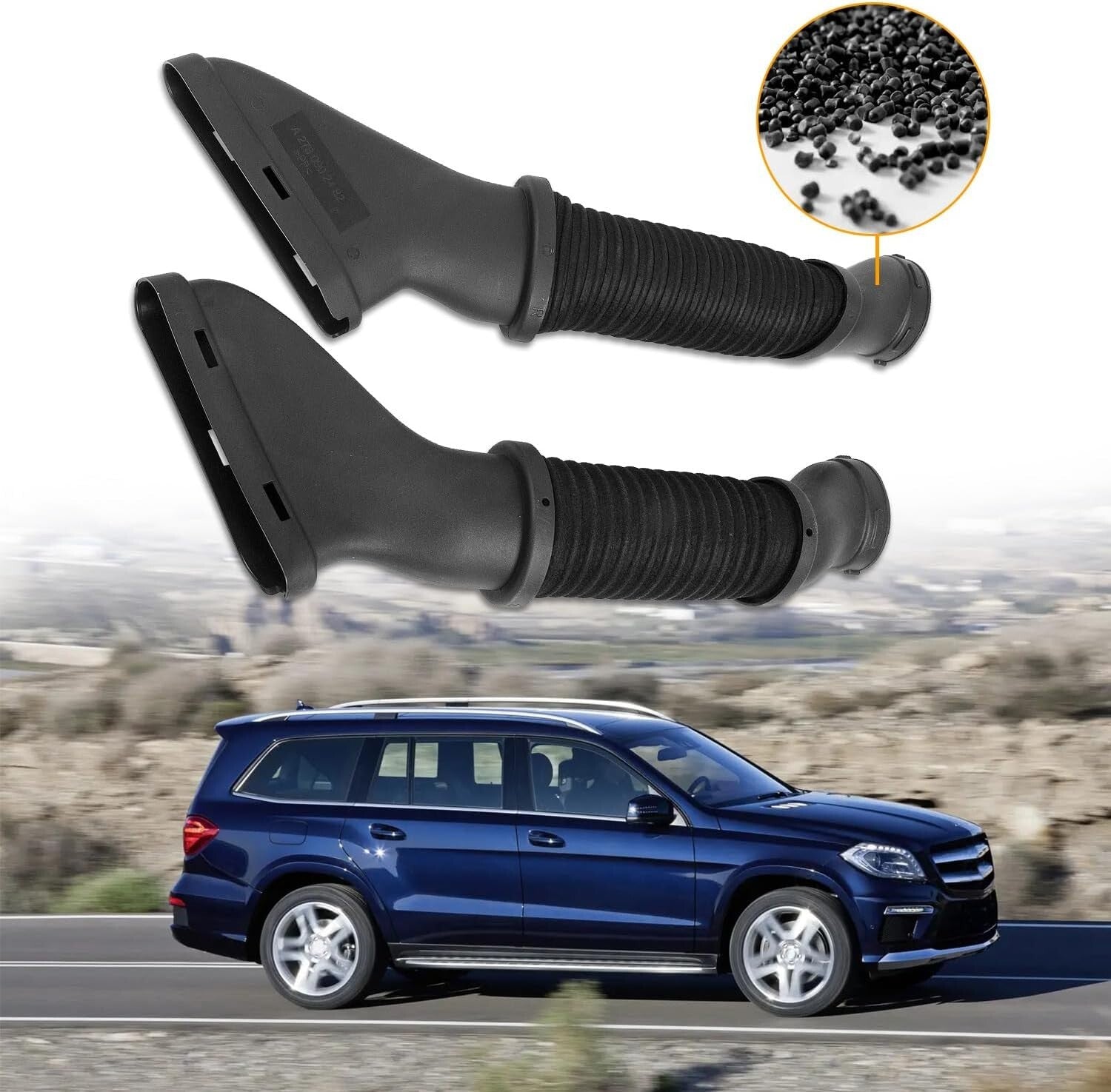 Durable Left & Right Air Intake Hoses for Mercedes GL450/ML550 - Easy Install