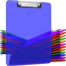 Load image into Gallery viewer, 25 Colored Clipboards - Durable Low Profile Class Set for Classroom &amp; Office Use