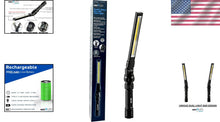 Load image into Gallery viewer, Heavy Duty LED Magnetic Work Light 600x2 Lumens - Rechargeable &amp; Water-Resistant