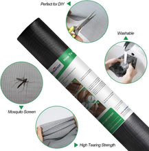 Load image into Gallery viewer, Versatile 84in x 100ft Fiberglass Mesh Screen Roll for Patio and Window Screens