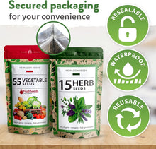 Load image into Gallery viewer, Explore 70 Varieties of Heirloom Seeds: The Ultimate Prepper’s Garden Kit