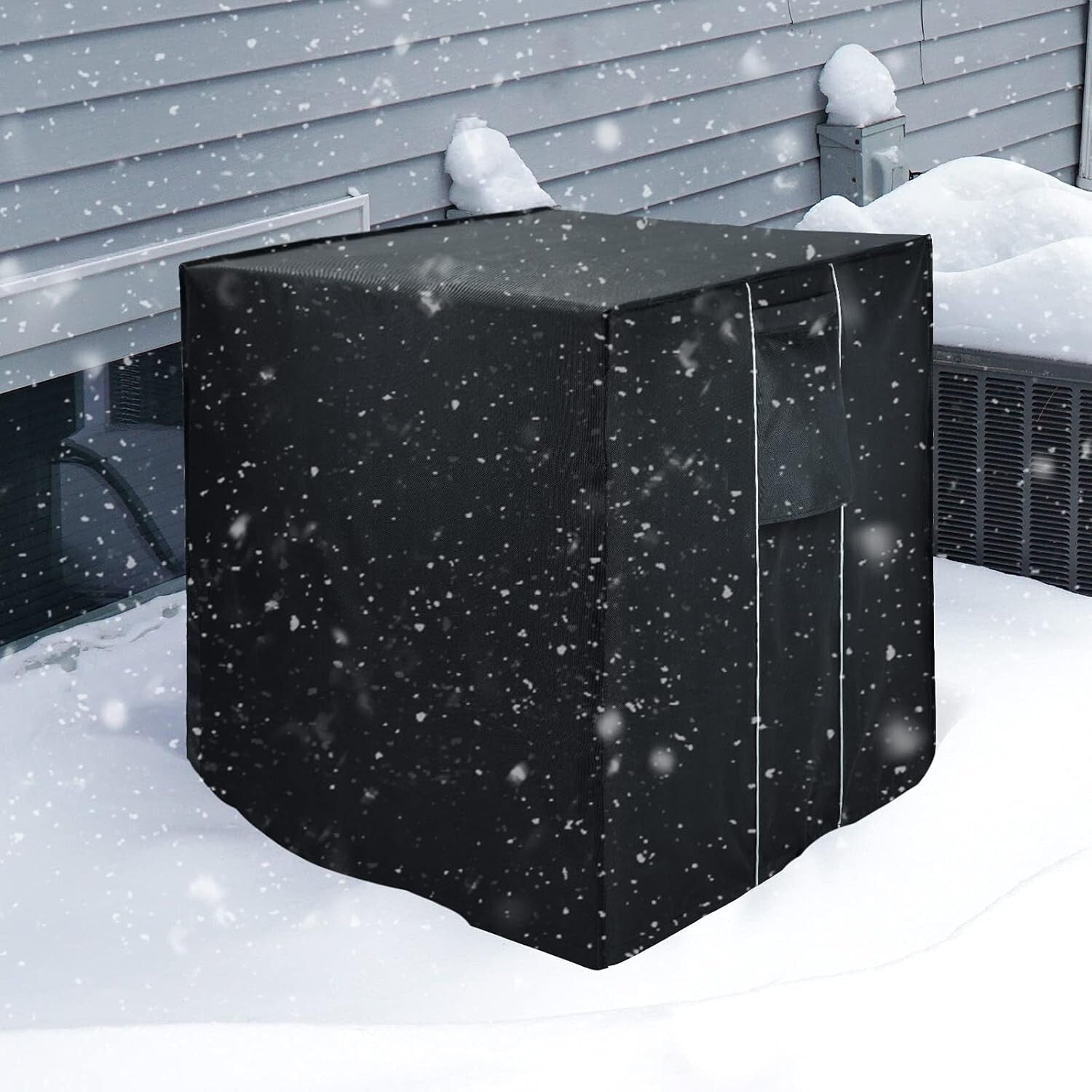 Easy Install Waterproof AC Cover with Adjustable Drawstring for Outdoor Units