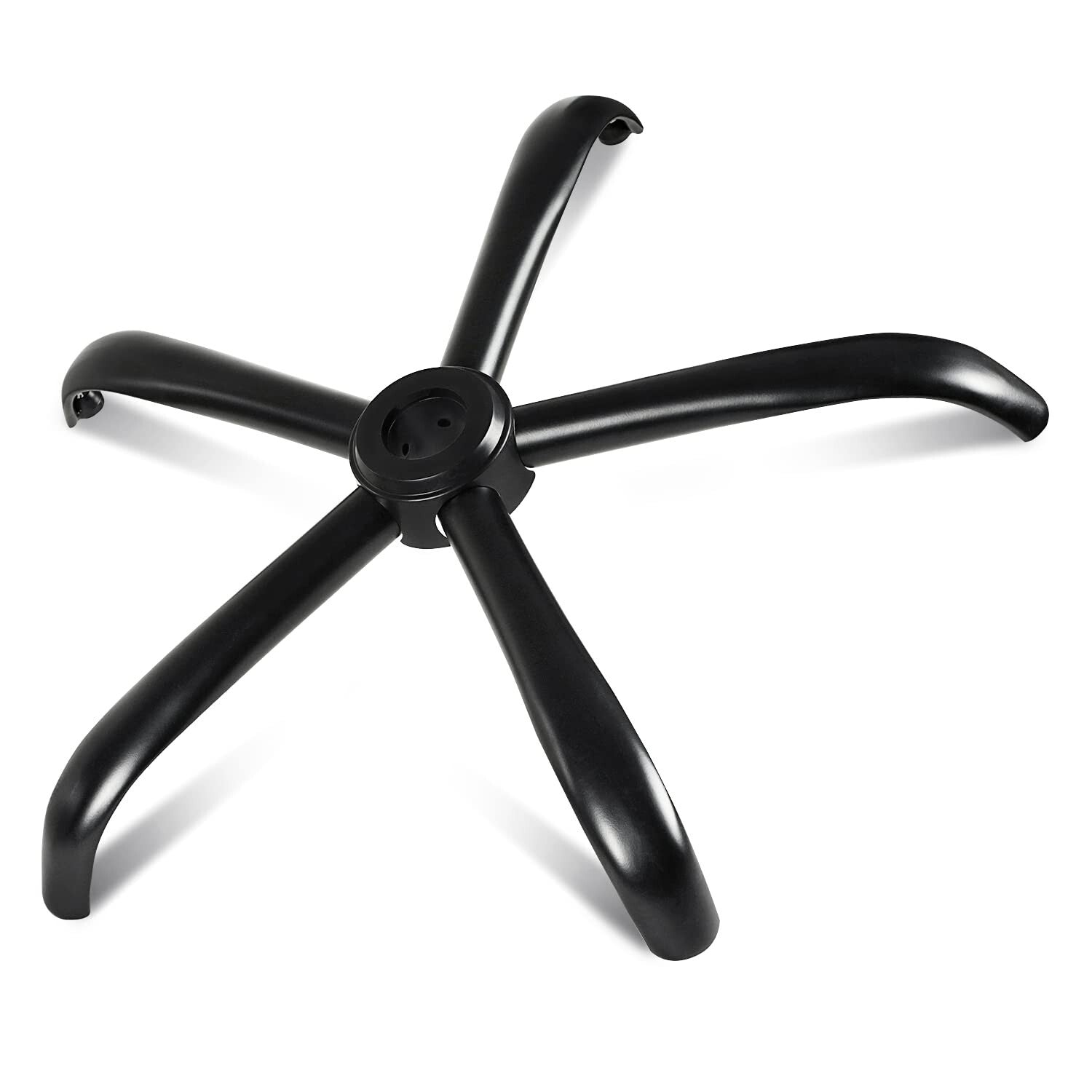 Durable 70 cm Office Chair Base Replacement - Secure and Stylish in Matte Black