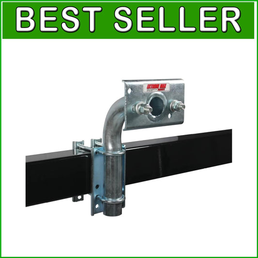 Black & Silver Heavy-Duty Spare Tire Carrier, Fits 16.5" Tires for Trailers