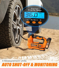 Load image into Gallery viewer, 20V Cordless Tire Pump with Digital Gauge &amp; Tool Bag - Your Travel Companion