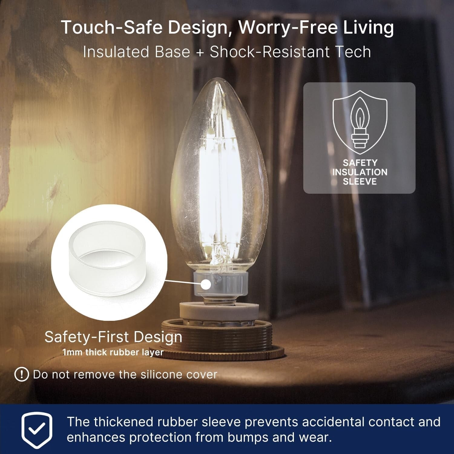 Clear Glass Dimmable LED Bulbs - 48 Pack, 4W for Cost-Effective Indoor Lighting