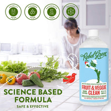 Load image into Gallery viewer, Eco-Friendly 34 oz Produce Wash Spray - Fresh Citrus Vegan Cleaner, 6-Pack