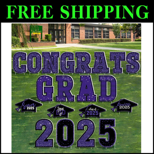 Inspirational Graduation Yard Signs - 20 PCS, Perfect for Class of 2025 Parties