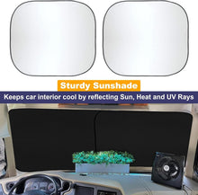 Load image into Gallery viewer, XX-Large Foldable RV Windshield Sunshade - Premium Reflective 240T Polyester
