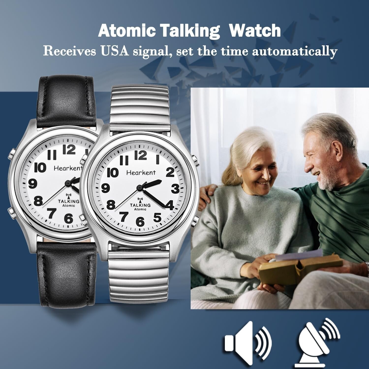 Large Display Talking Watch with Alarm - Ideal for Seniors and Blind Individuals