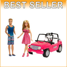 Load image into Gallery viewer, Exclusive Barbie Pink Beach Cruiser &amp; Ken Doll Set - Summer Adventure Awaits!