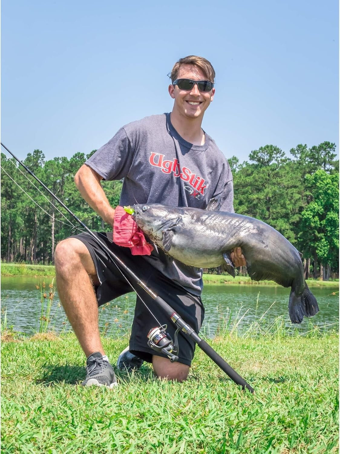 Durable 6.5ft GX2 Spinning Fishing Rod and Reel Combo - Portable & Reliable